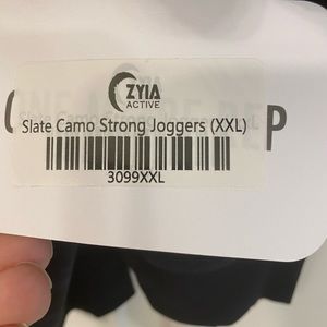 Zyia active slate camo strong joggers xxl